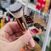 Maange Professional Pink Flat Head Foundation Brush close up