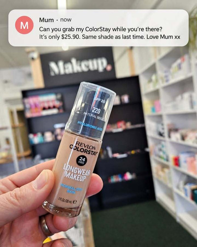 When Mum knows exactly what she wants 😂 Revlon ColorStay Longwear Foundation is just $25.90 at Kiss and Makeup