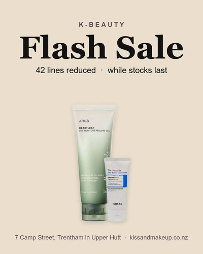 Flash Sale. 42 K-beauty lines reduced, while stocks last. These are ones we have decided not to restock. Nothi