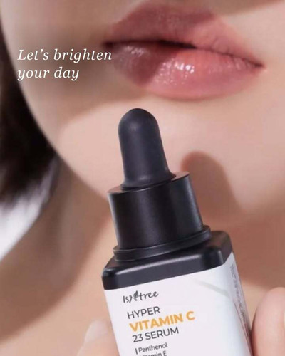 Let's brighten your day. ☀️ New in: Isntree Hyper Vitamin C 23 Serum. 23% pure ascorbic acid, properly high st