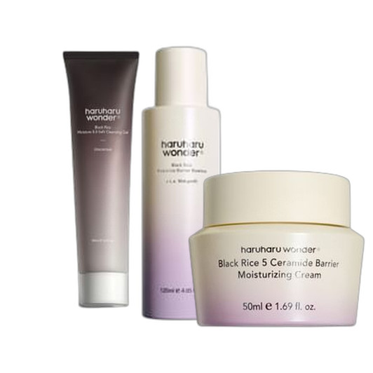 Haruharu Wonder 3-Step Skin Barrier Recovery Bundle cleansing gel probiotics essence ceramide cream Korean skincare NZ
