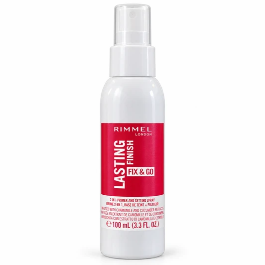 Rimmel London Lasting Finish Fix & Go 2 in 1 Primer and Setting Spray 100ml