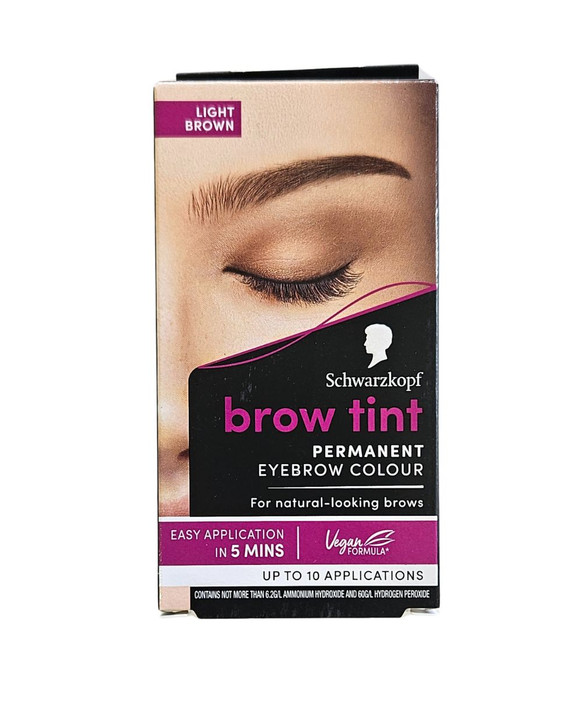 Schwarzkopf Brow Tint - Light Brown Kiss and Makeup NZ new packaging