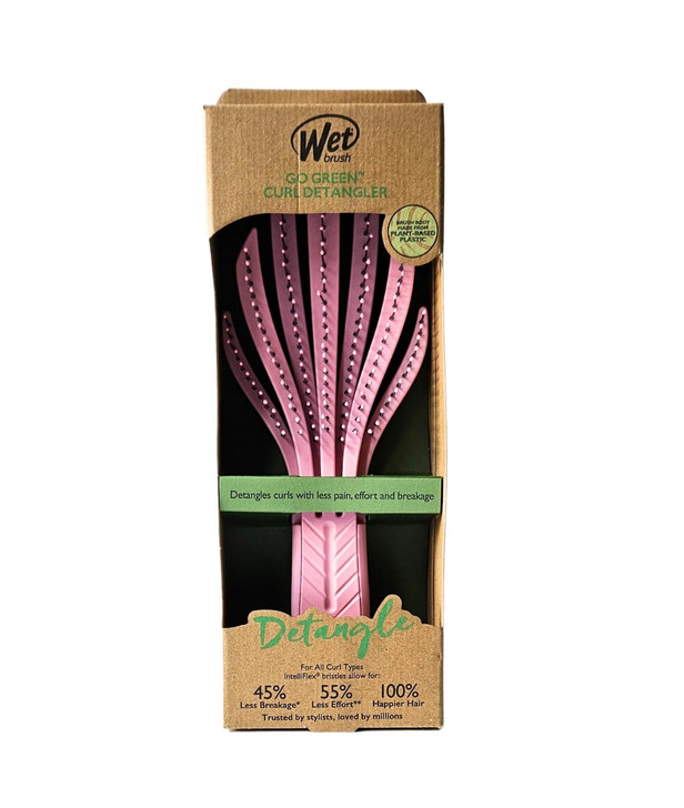 WetBrush Go Green Curl Detangler in Pink
