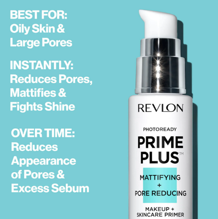 Revlon PhotoReady Prime Plus Primer, Mattifying and Pore Reducing Primer benefits
