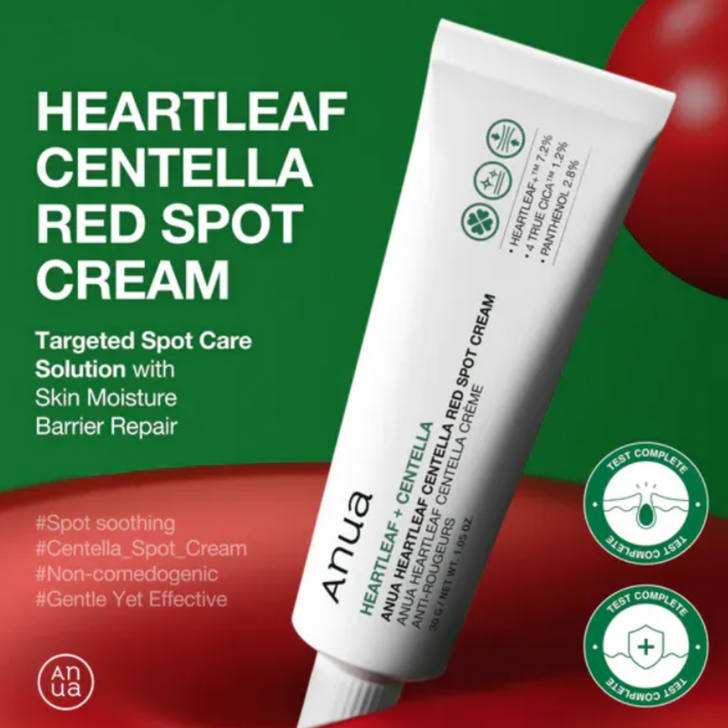 Anua Heartleaf Centella Red Spot Cream 20ml targets pimples