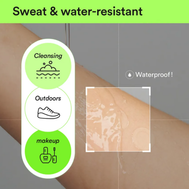 Abib Heartleaf Calming Spot Patch 78s is waterproof