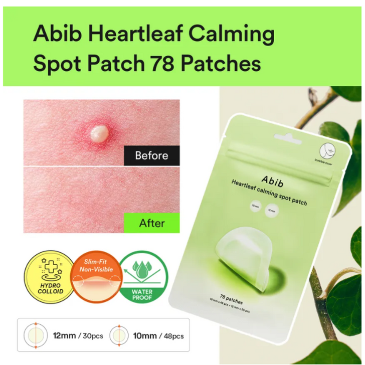 Abib Heartleaf Calming Spot Patch 78s deals to acne