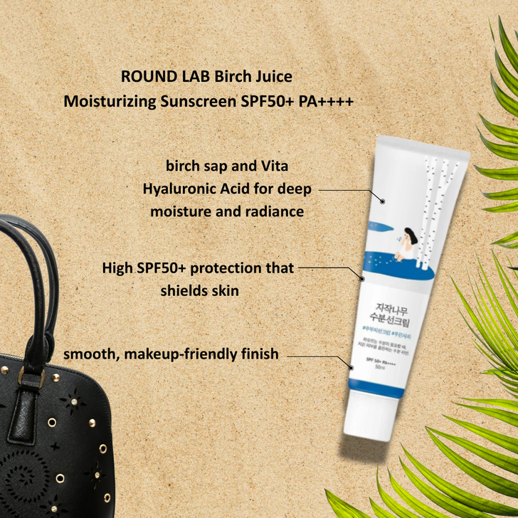 ROUND LAB Birch Juice Moisturizing Sunscreen SPF50+ PA++++ from Kiss and Makeup in New Zealand