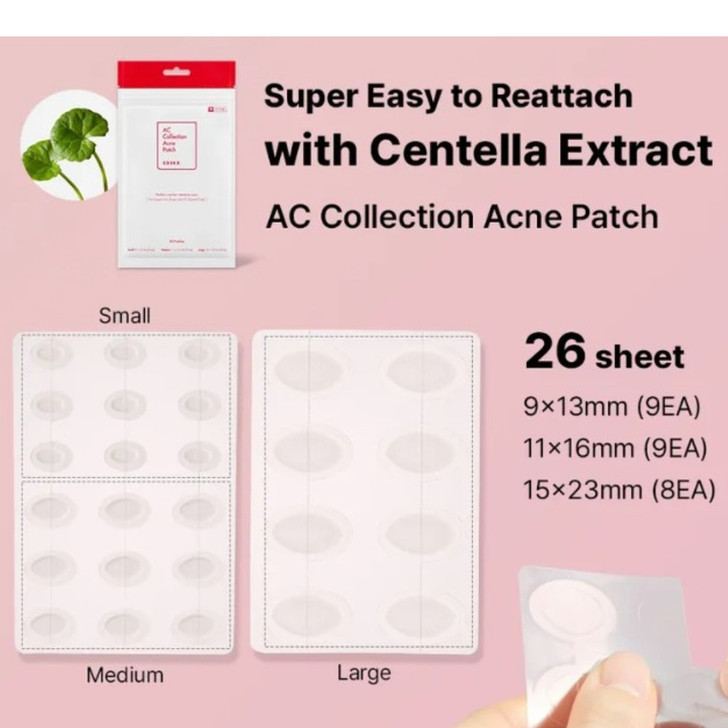COSRX AC Collection Acne Patch 26 patches works to reduce acne