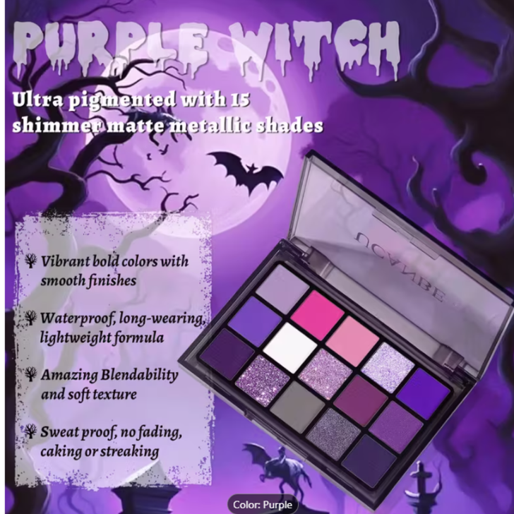 UCANBE Purple Witch Face and Body Palette great halloween makeup