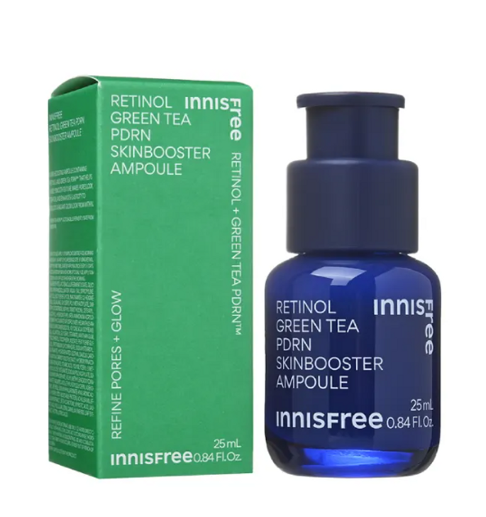 INNISFREE Retinol Green Tea PDRN Skin Booster Ampoule serum