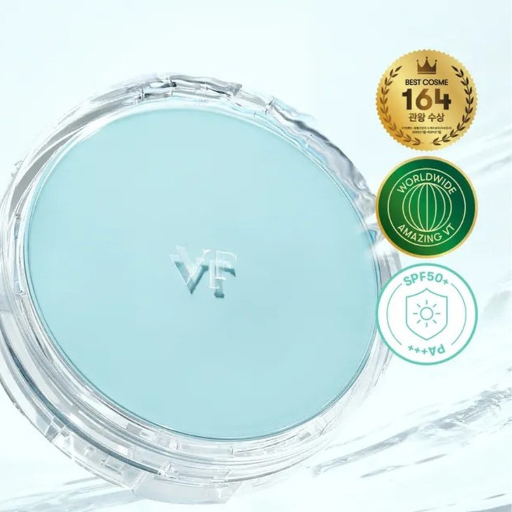 VT PDRN Essence Glow Sun Pact open with puff applicator