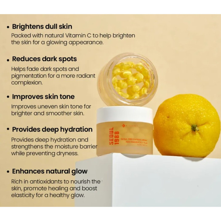 KSECRET Seoul 1988 Capsule Cream: Niacinamide 5% + Yuja delivered overnight in nz