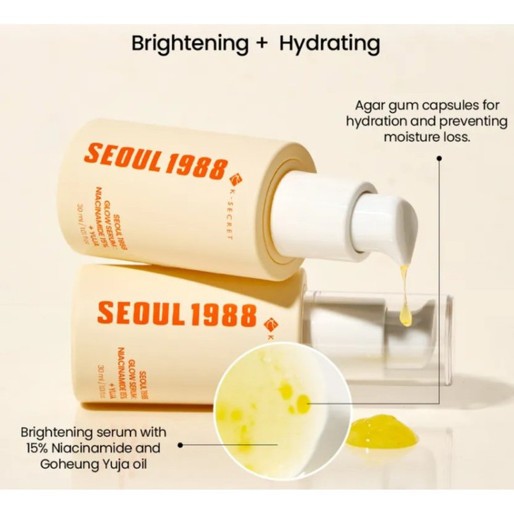 KSECRET Seoul 1988 Glow Serum: Niacinamide 15% + Yuja available in nz