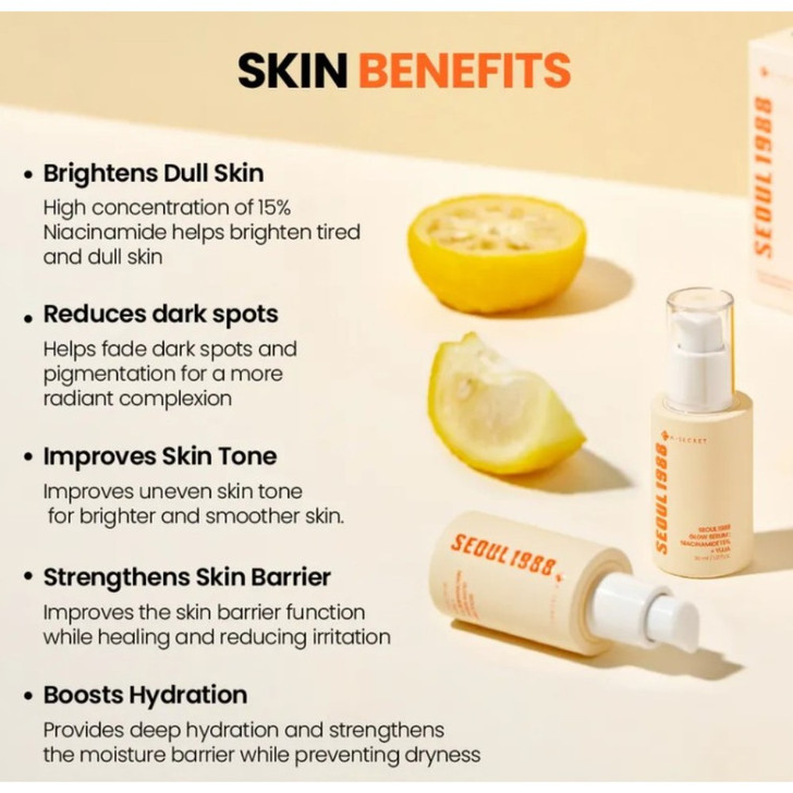 KSECRET Seoul 1988 Glow Serum: Niacinamide 15% + Yuja fast delivery
