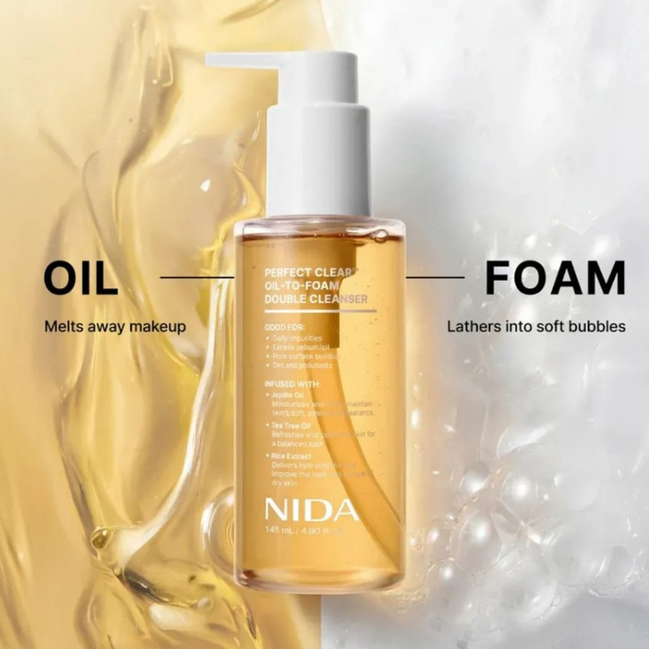 NIDA Perfect Clear Oil-To-Foam Double Cleanser 145ml