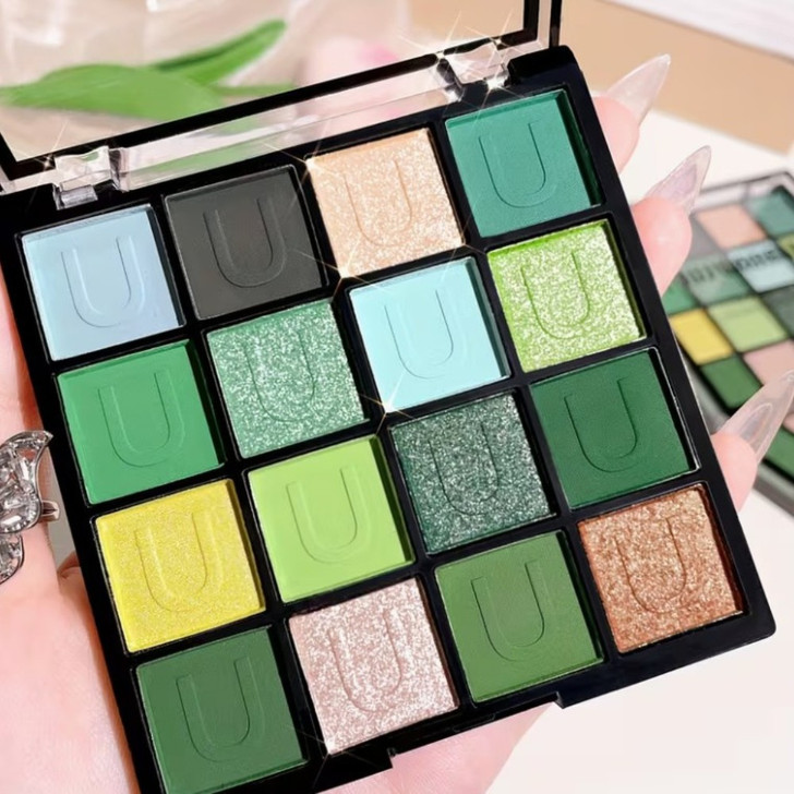 JuJu Dream Green Machine 16-Shade Eyeshadow Palette