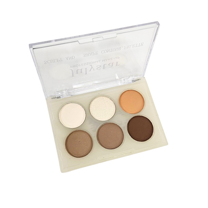 Julystar Sculpt & Shape 6 Colour Contour, Bronzer & Highlighter Palette