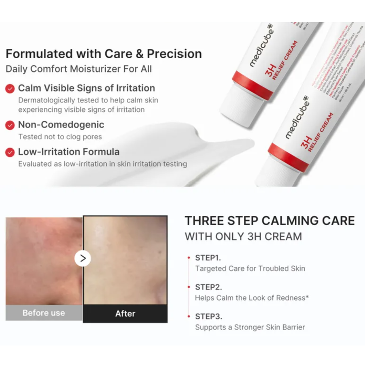 medicube 3H Relief Moisturising Cream 50ml