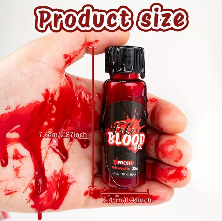Fake Blood with Brush Applicator (thick, gooey)