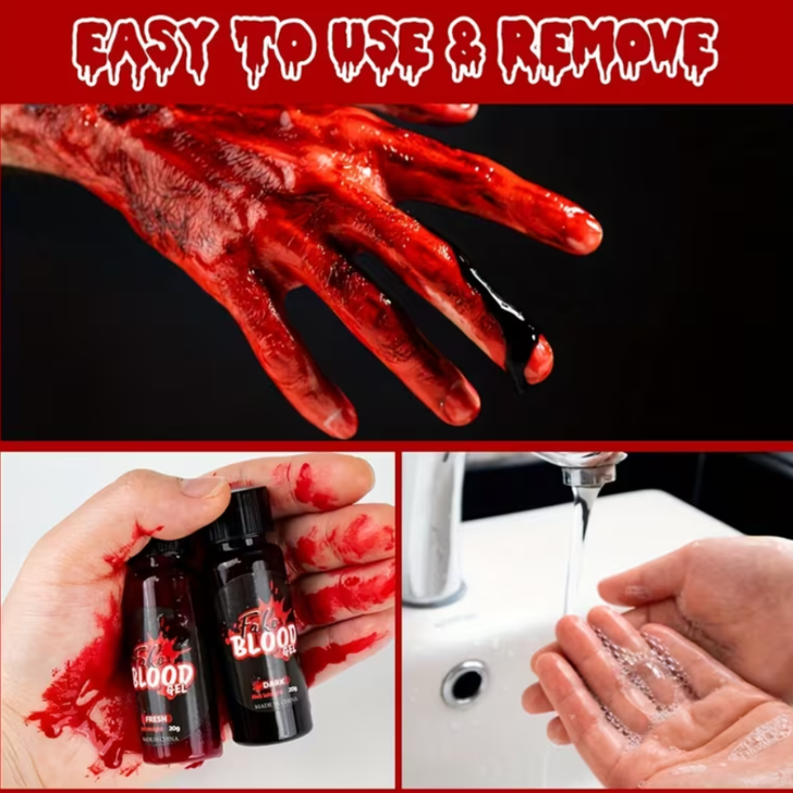 Fake Blood with Brush Applicator (thick, gooey)