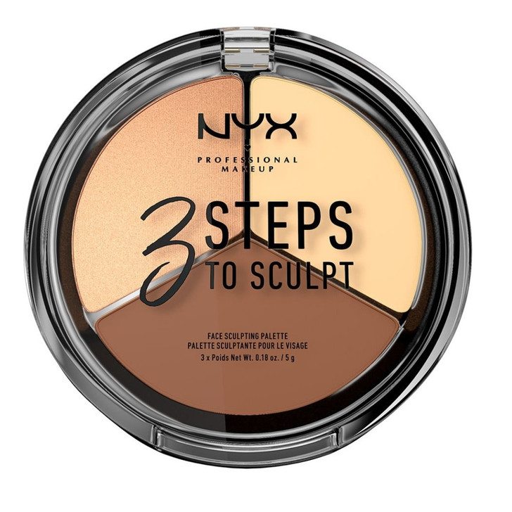 NYX Professional Makeup 3 Steps to Sculpt Face Sculpting Palette Light 15g