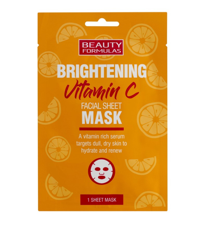 Beauty Formulas Brightening Vitamin C - Facial Sheet Mask