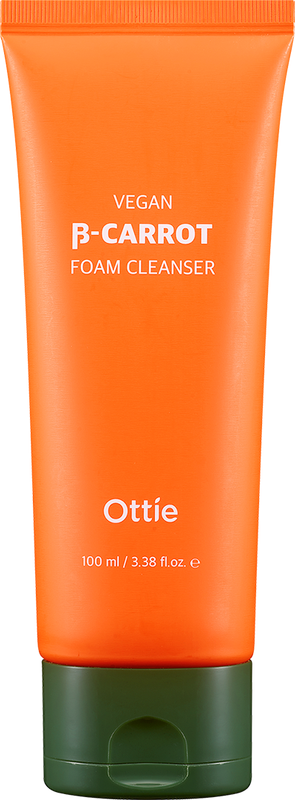 Ottie Vegan Beta-Carrot Foam Cleanser 100ml - South Korean Skincare