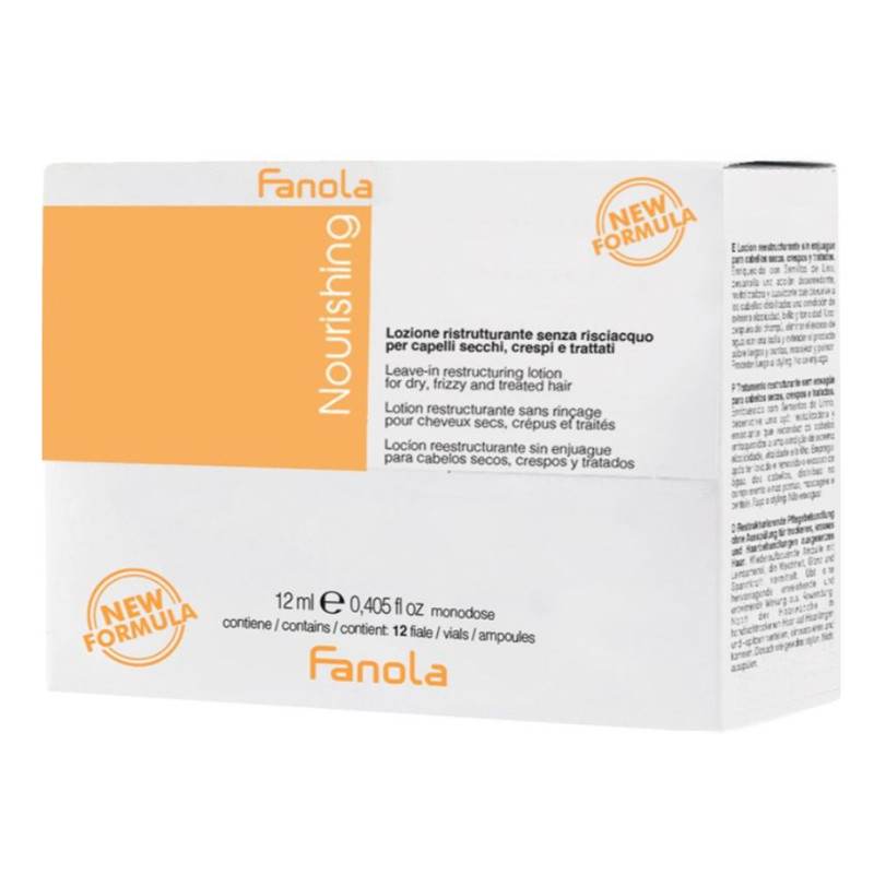 Fanola Nourishing Leave In Lotion for Dry, Frizzy & Treated Hair 12pc x 10ml