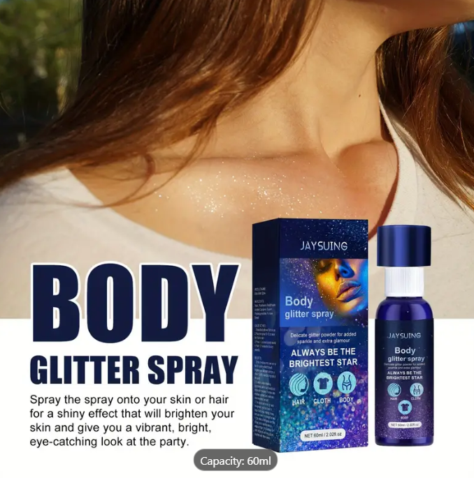 Jaysuing Hair and Body Glitter Spray 60ml