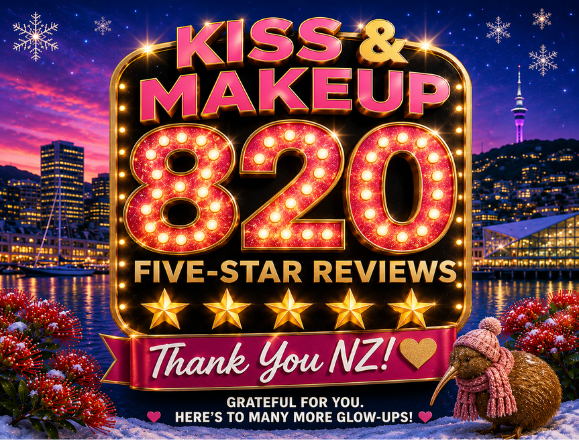 820 Five Star Google Reviews, is Kiss and Makeup NZ's Most Love Beauty Store?