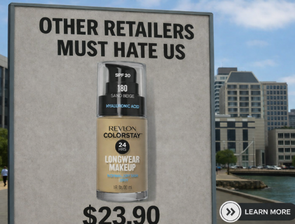 Revlon Colorstay Foundation on Sale from Kiss and Makeup at low prices