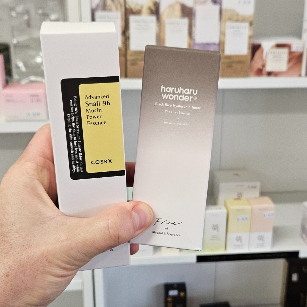 The best hydrating duo for your skin - COSRX Advanced Snail 96 Mucin Essence and Haruharu Wonder Black Rice Hyaluronic Toner