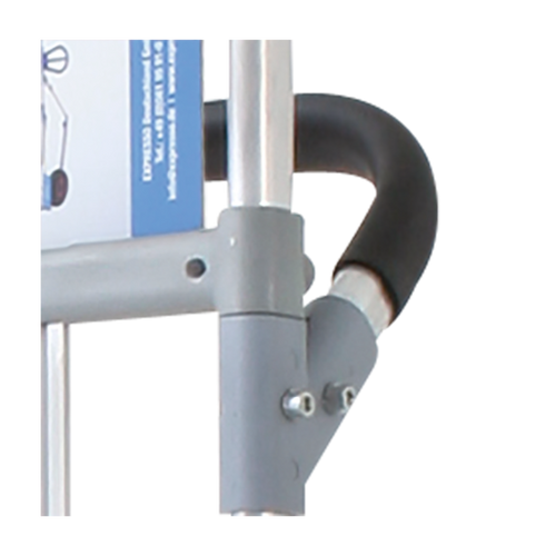 Schiebebügelhalter grau / Winkelverbinder