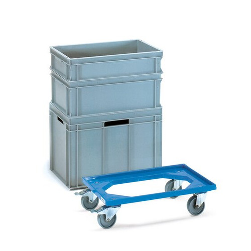 Eurokastenroller aus Kunststoff Type 90 13590 10 Ladefläche 605x405mm