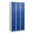 Garderobenschrank 3x300 mm, Enzianblau, Type 75 8055 300
