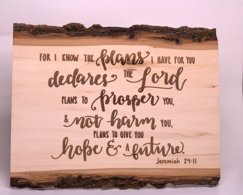 For I know the plans I have for you Jeremiah 29-11