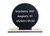 Round Display topper with chalkboard paint