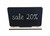 Rectangle Display topper with chalkboard paint