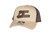 Richardson 112 Khaki/Coffee with Dark Brown Leatherette  Patch