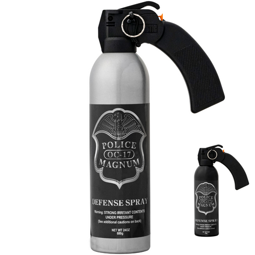 Police Magnum Pistol Grip Pepper Spray 10% OC police-grade fogger with 25ft range