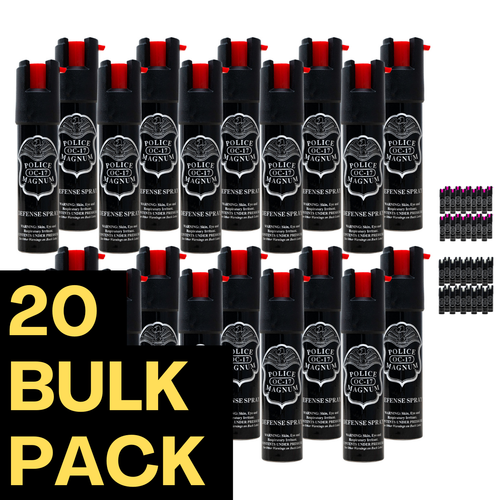 Police Magnum bulk pepper spray usa self defense max heat strength security.