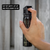 Close-up of flip top safety mechanism on 4oz Police Magnum pepper spray preventing accidental discharge