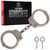 Police Magnum heavy duty steel handcuffs nickel plated finish. Law enforcement and private security personnel grade restraints.