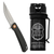 Police Magnum belt clip pepper spray and black D2 steel knife combo self defense kit