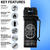 Police Magnum 2oz flip top belt clip stream pepper spray infographic