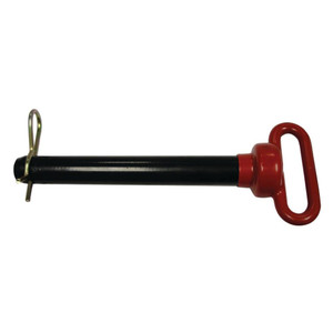 Red Handle Hitch Pin 1-1/4" diameter 8-1/2" useable length. Grade 5.