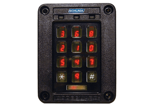 Schlage SERIII-W-GR, Scramble Keypad, Weatherized for Outdoor Use, Wiegand Output, 8-14 VDC, Gray Schlage SERIII-W-GR, Scramble Keypad, Weatherized for Outdoor Use, Wiegand Output, 8-14 VDC, Gray