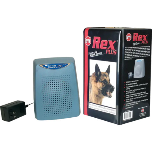 image:STI ED-50, Rex Plus Electronic Watchdog, Detects Movement, Emits Selected Sound, In Addition to Barking Sound, Also Offers Siren or Greeting